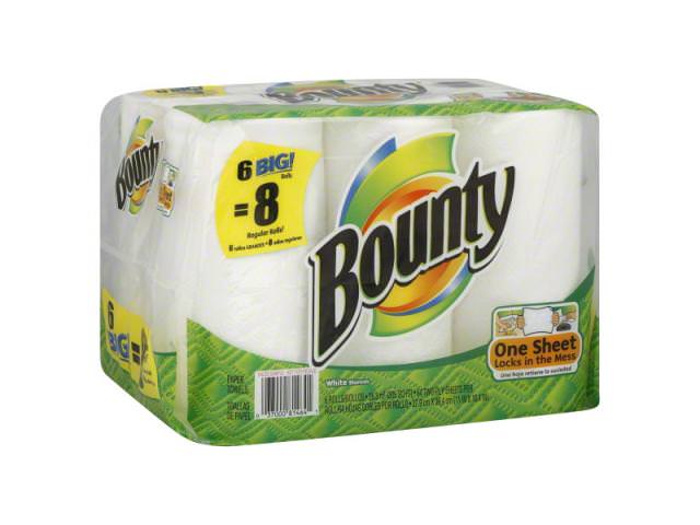 Free Pack Of 6 Bounty Super Roll Paper Towels!