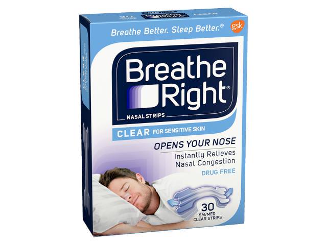 Free Breathe Right Extra Clear Nasal Strips!