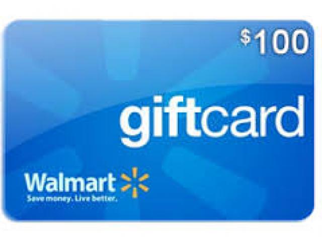 Free $100 Walmart Gift Card!