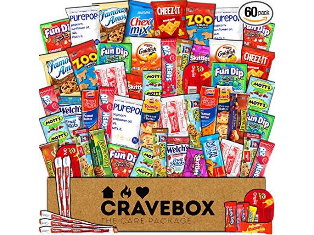 Free CraveBox – Deluxe Care Package Snack Box (60 Count)!