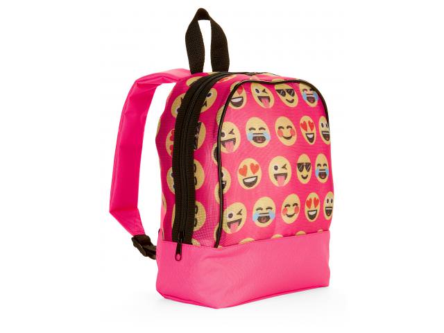 Free Emoji Faces Mesh Mini Backpack!