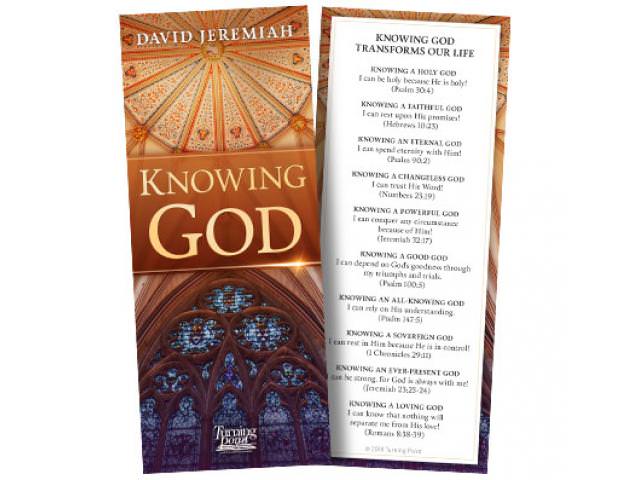 Free Knowing God Bookmark!