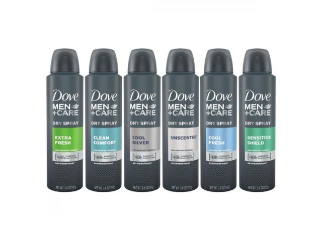 Free Dove Men+Care Clean Comfort Dry Spray Antiperspirant!