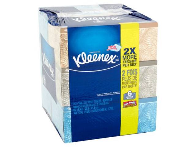 Free Kleenex 2-Ply White Tissues Bundle Pack, 6 pack!