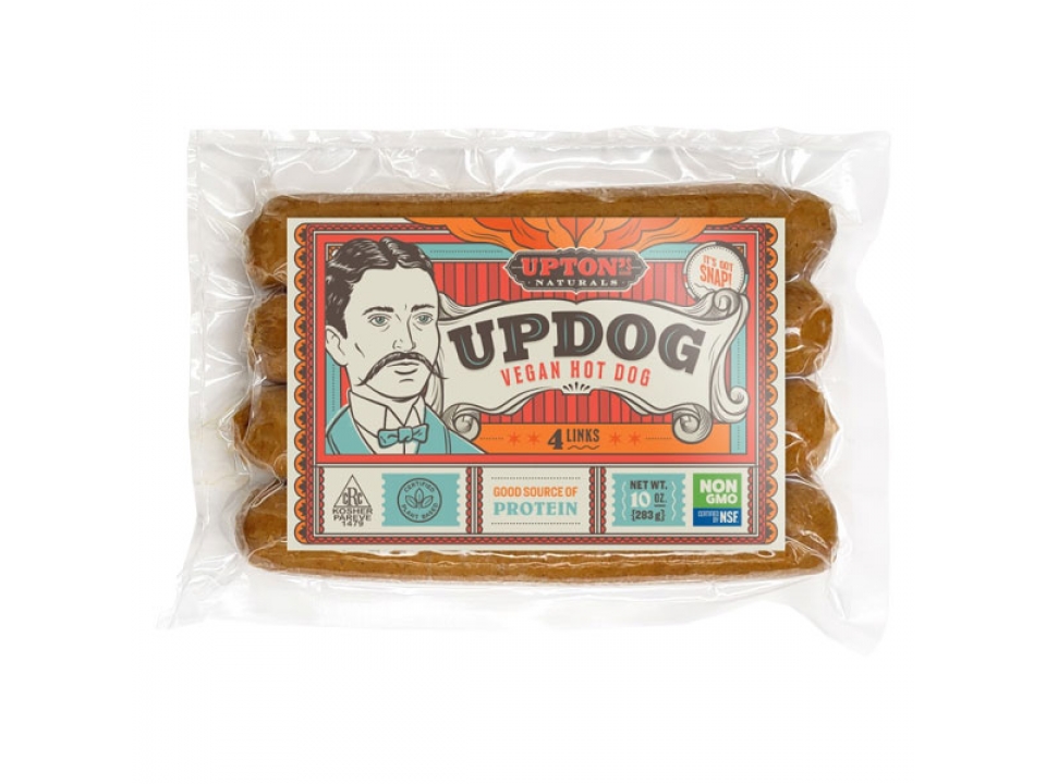 Free Upton’s Naturals Updog Vegan Hot Dogs