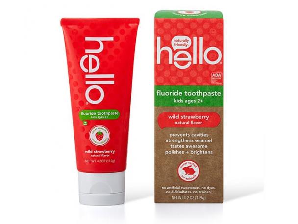 Free Natural Strawberry Flouride Free Toothpaste By hello!