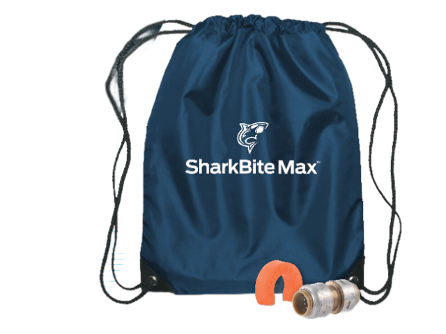 Free SharkBite Max Drawstring Backpack!