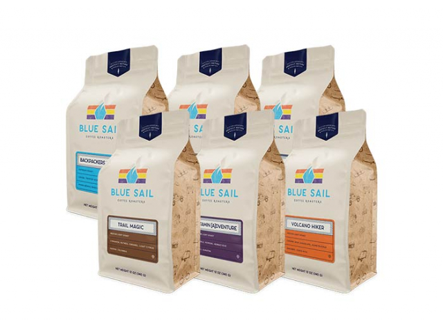 Free Blue Sail Coffee Sample Bag