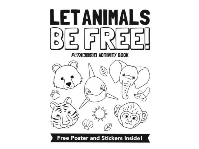 Free PETA Circus Activity Book+Stickers