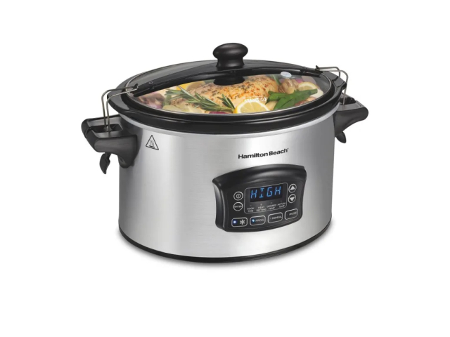 Free Hamilton Beach Set & Forget Defrost Slow Cooker!