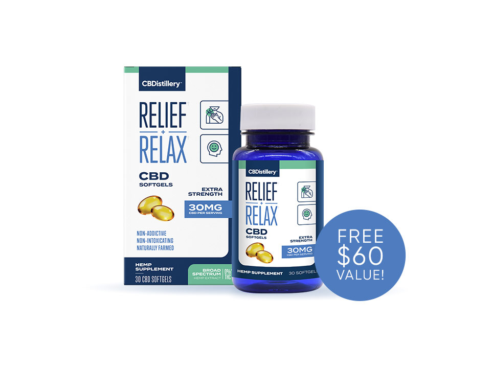 Free 30 Day Supply Of CBD Softgels From CBDistillery