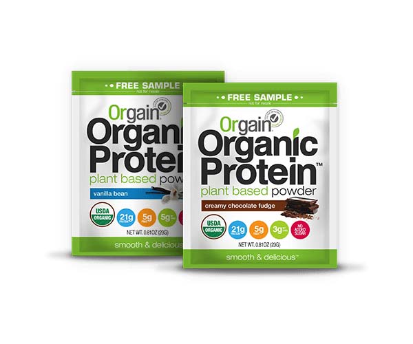 Free Orgain Organic Plant Based Protein Powder