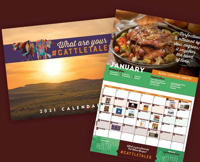 Free 2021 Wall Calendar From Cattletales