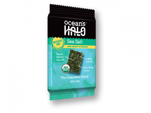 Free Ocean’s Halo Trayless Sea Salt Seaweed Snack