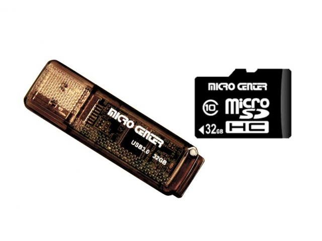 Free Micro Center 32GB MicroSD Card+Flash Drive!
