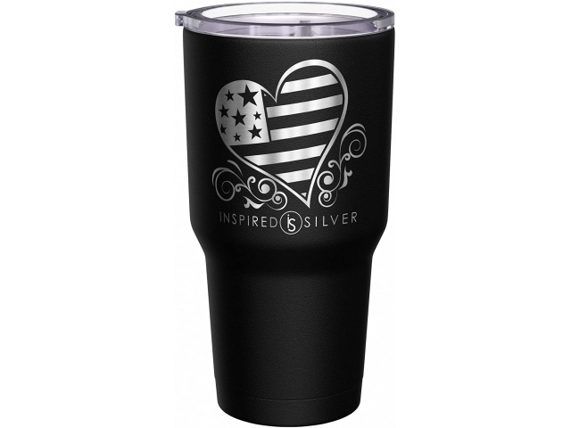 Free Inspired Silver Tumbler