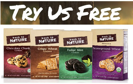Free Back To Nature Cookies or Crackers! Hurry!