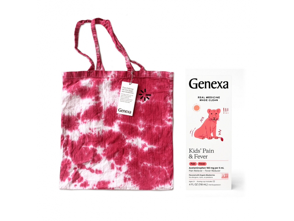 Free Genexa Kid’s Pain&Fever Pill+Tote