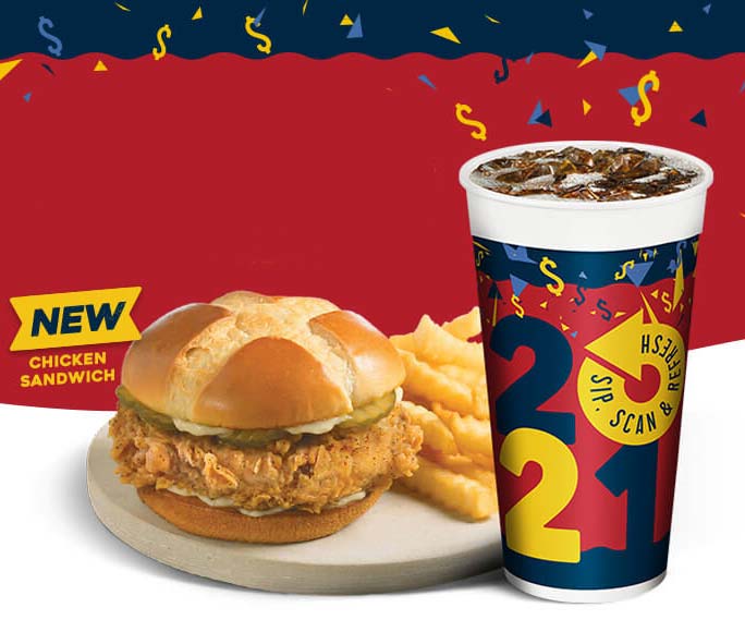 Free Church’s Chicken Sandwich for A Year From Coca Cola