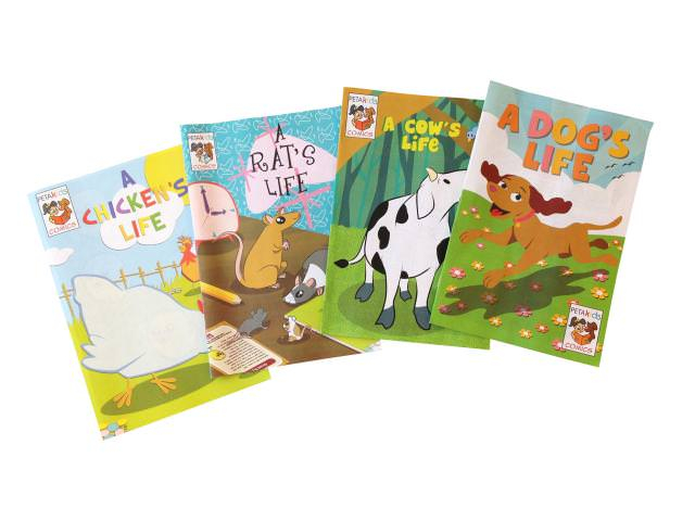 Free Animal Comic Books From PETA