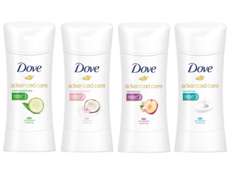Free Dove Advanced Care Antiperspirant!