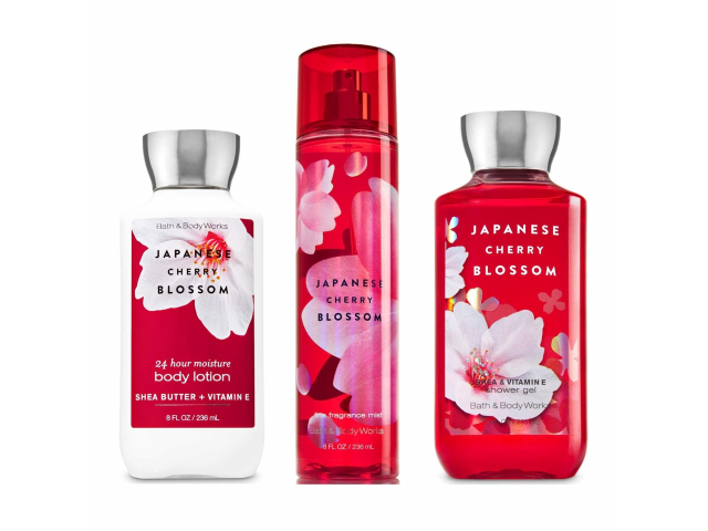 Free Bath & Body Works Cherry Blossom Set