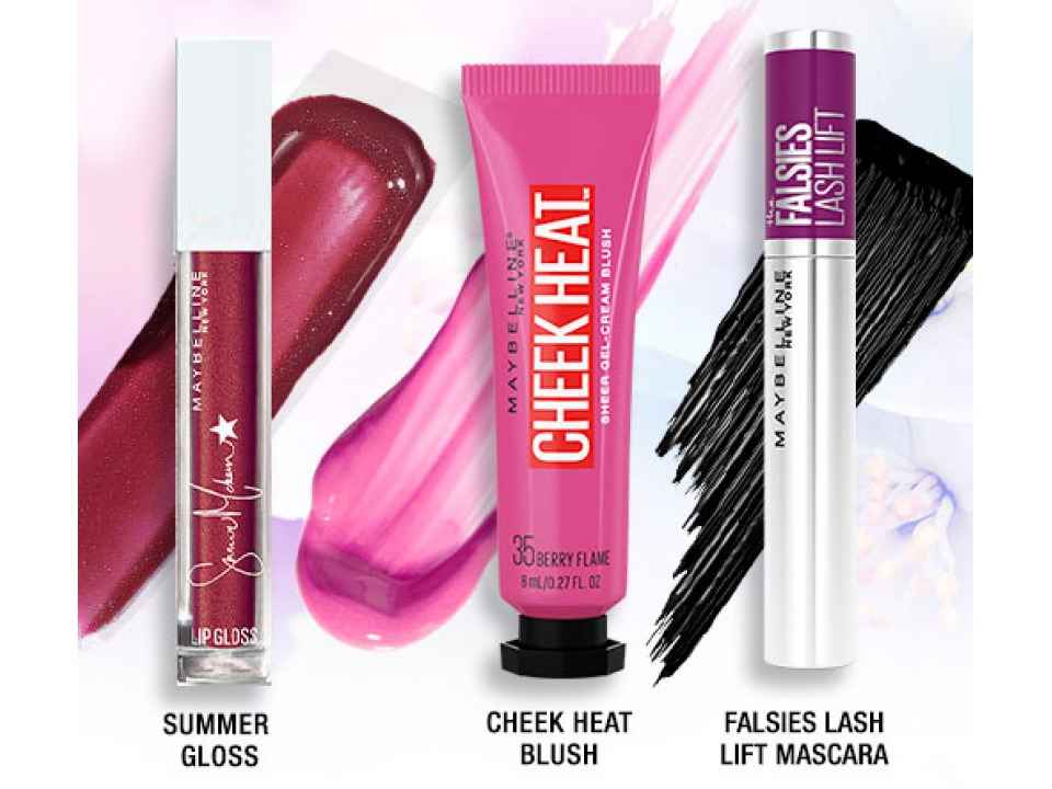 Free Maybelline Blush+Gloss+Falsies Lash Lift Mascara
