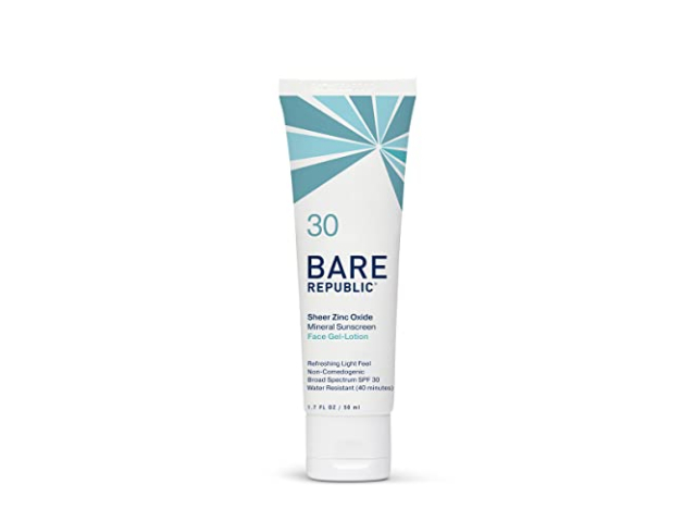 Free SPF 30 Sunscreen Gel-Lotion Bare Republic
