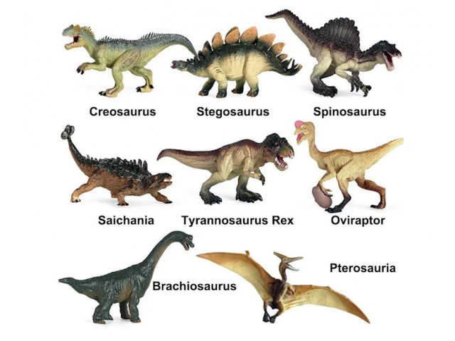 Free Set Of Realistic Dinosaur Figures