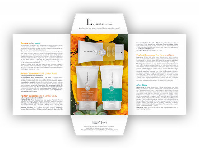 Free LimeLife Suncare Samples Pack