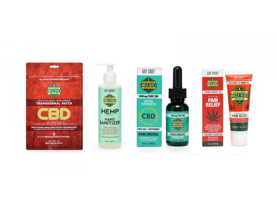 Free Hand Sanitizer/Face Mask/Relief Cream From Uncle Bud’s