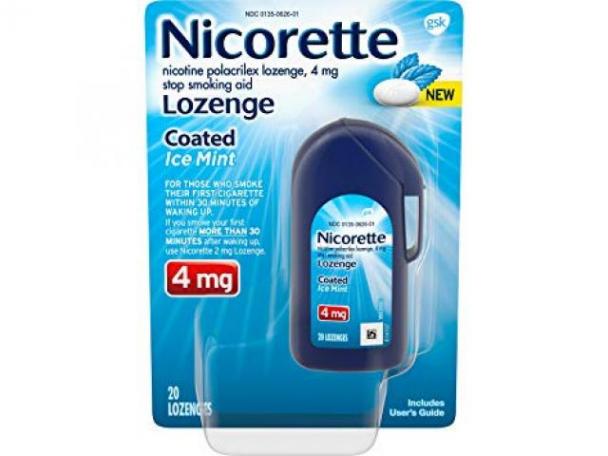 Free Nicorette Coated Ice Mint Lozenge!