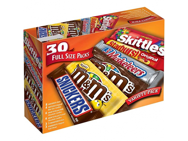 Free M&M’s, Snickers, Skittles Variety Pack (Halloween Ready!)