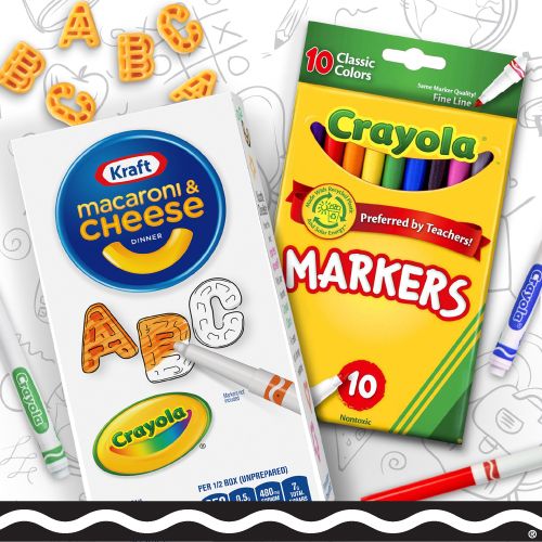 Free Pack Of 10 Crayola Markers From Kraft