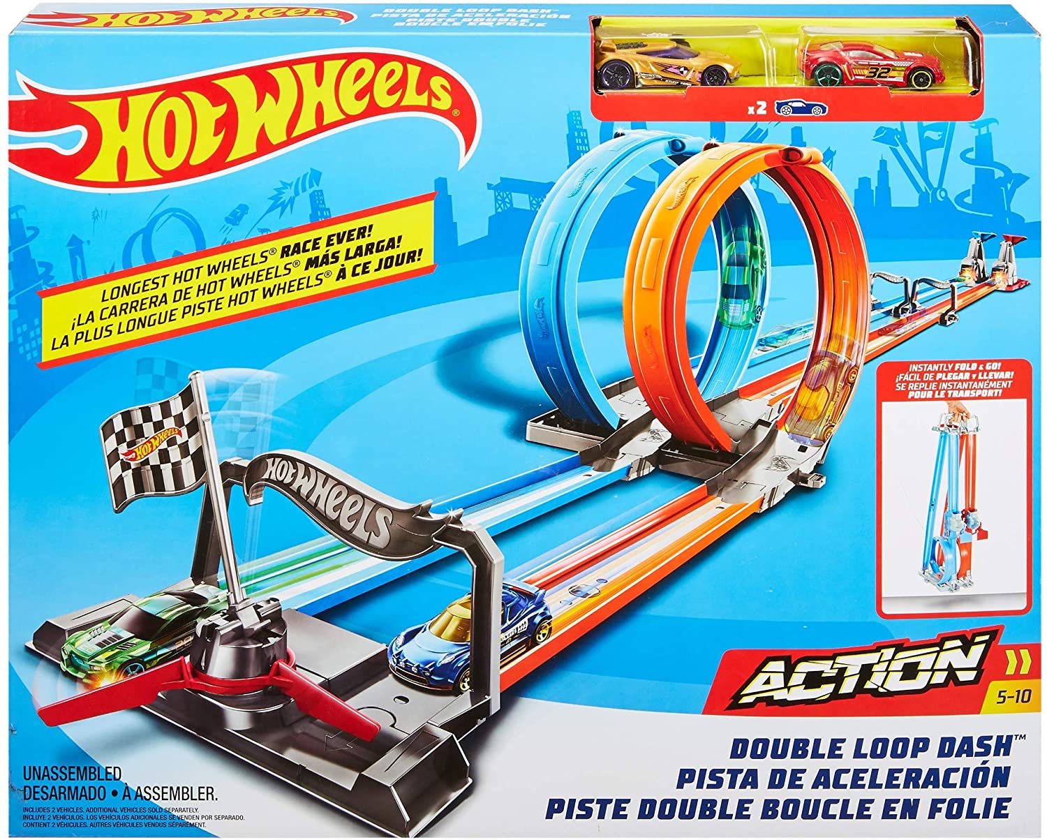 Free Double Loop Dash Set By HotWheels