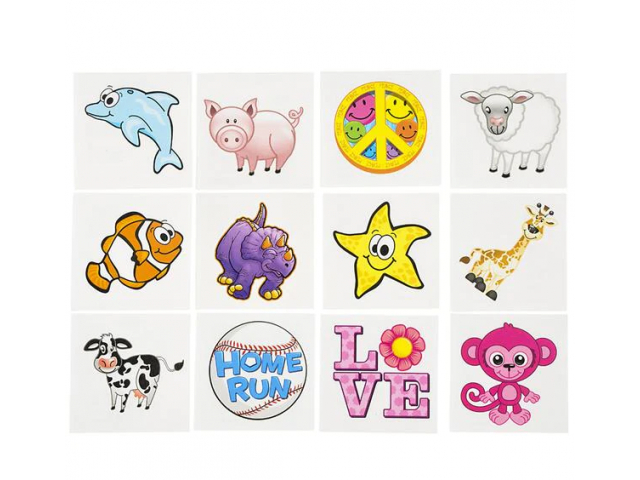 Free Sunnyside Temporary Tattoos / Pop-Up Cards / Stickers