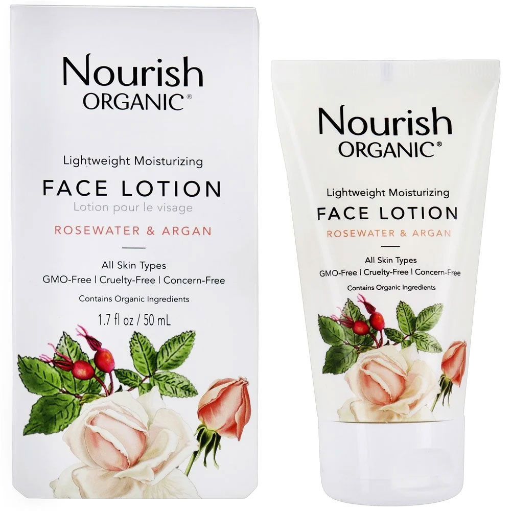 Free Nourish Organic Lightweight Moisturizing Face Lotion