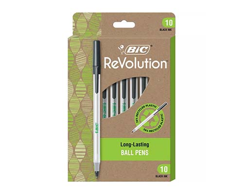 Free BiC 10pk Ballpoint Pens ReVolution From Target