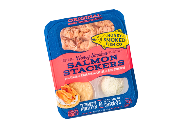 Free Honey Smoked Salmon Stacker