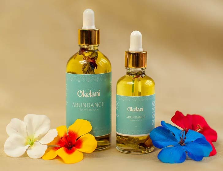 Free Okelani Beauty Abundance Hair And Beard Oil